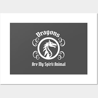 The Dragon Is My Spirit Animal Dragon Lover Gift Gift Posters and Art